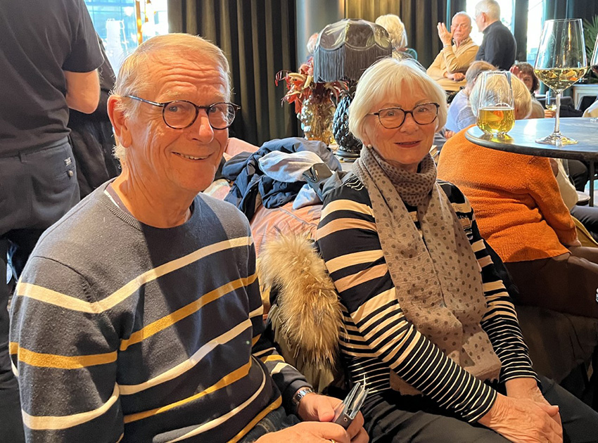 Vaulenbeboerne Anne og Åge Skogen koste seg på jazzen.