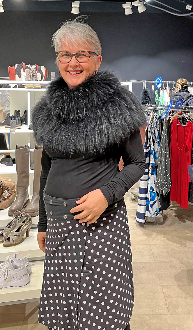Kjersti Vebenstad handlet flere plagg.