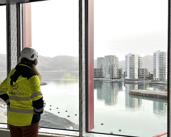 Utsikt: Det er ingenting å si på utsikten fra Valhalls øverste etasjer